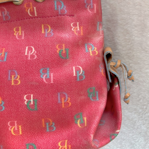 Dooney & Bourke Y2K vintage pink rainbow tassel bag πππ - Picture 8 of 12